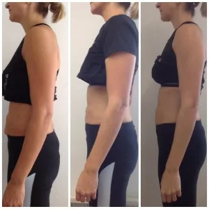 Diastasis client, week 1, week 3 & week 9